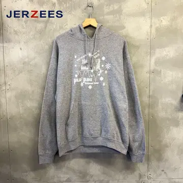 JERZEES 화이트 곰 프린트 후드티 애니멀 동물 패턴 저지