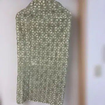 프레이 아이디 올리브 그린 레이스 스커트