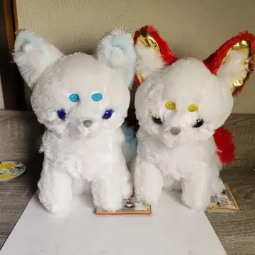쵸콘과 여우 구미금아 봉제 인형 세트