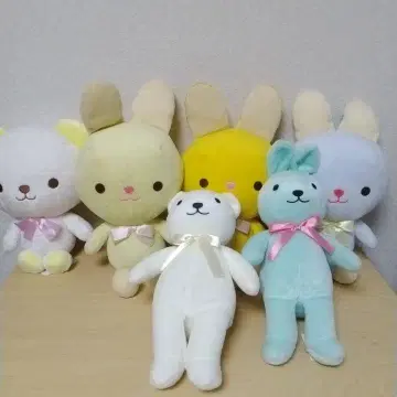 얼굴이 명물인 요시토쿠 봉제 인형 5종 세트