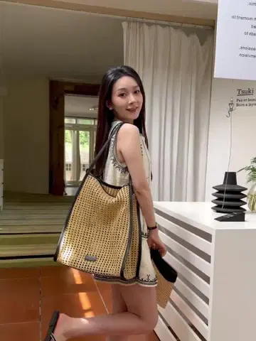 메쉬 비치 백