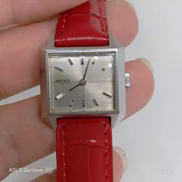 세이코 SEIKO 수동 와인딩 여성용 빈티지 사각형 작동품 벨트 새상품