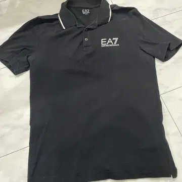 EA7 엠포리오 아르마니 블랙 피케 셔츠