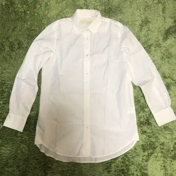 화이트 긴팔 롱 셔츠 SLOBE IENA