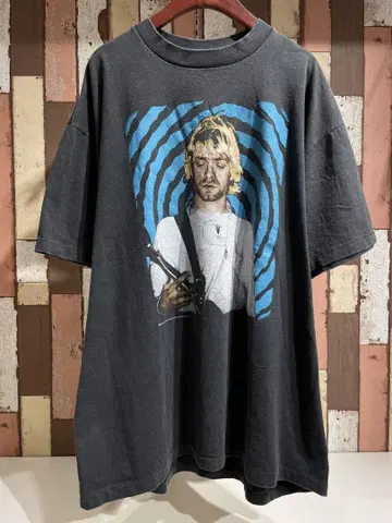 Bootleg NIRVANA 닐바나 커트 코베인 T셔츠 XL