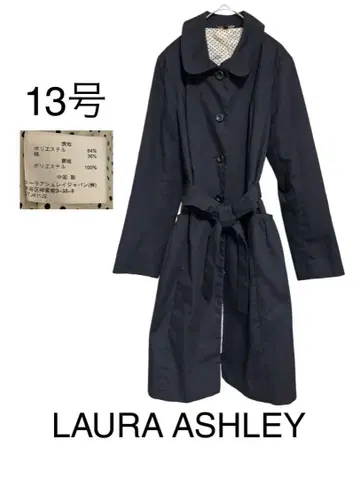 LAURA ASHLEY 벨티드 트렌치코트 스텐카라 코트 13호
