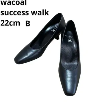 새상품급 wacoal success walk 블랙 펌프스 22cm B