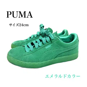 PUMA 에메랄드 컬러 스니커즈 24cm