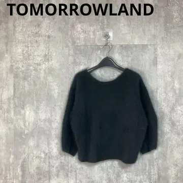 [ TOMORROWLAND ] 플러피 얀 숏 풀오버 니트 S