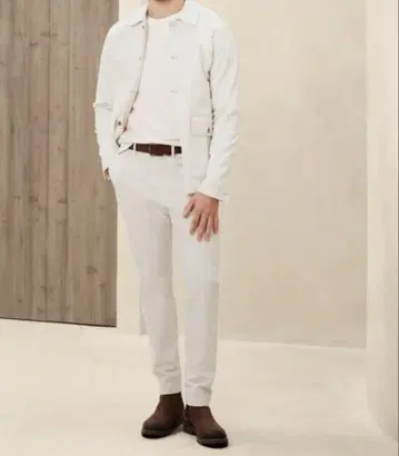치노 팬츠 BANANA REPUBLIC 아이보리 W30L30 남성용