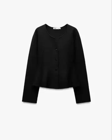 ZARA 니트 페플럼 가디건
