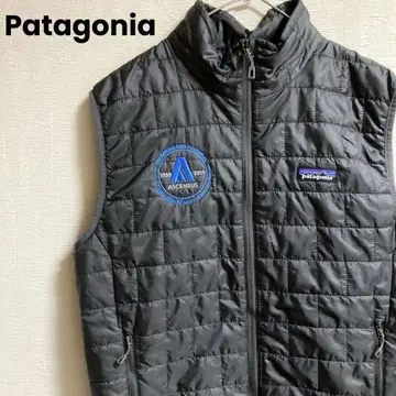 레어 Patagonia 플리마 로프트 나노 퍼프 베스트 기업 자수 로고