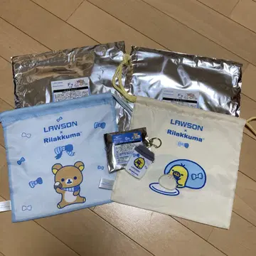 LAWSON 리라쿠지 F상 G상 키이로이토리 리락쿠마 복조리 세트