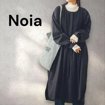 [ 미사용 택 포함 ] Noia ( 노이아 ) 핀턱 셔츠 원피스 블랙