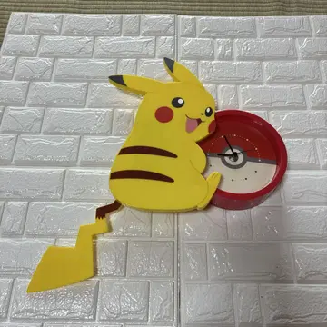 포켓몬 피카츄 몬스터볼 벽시계