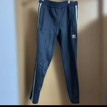 adidas 블랙 조거 팬츠 스트라이프