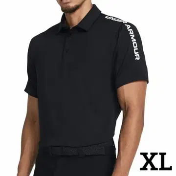 언더아머 남성용 골프웨어 반팔 XL 블랙