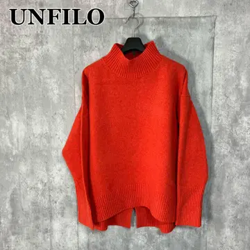 UNFILO [세탁 가능] 캐시미어 블렌드 하이넥 니트 M