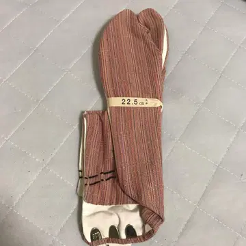 스트라이프 패턴 22.5cm 2본지 타비