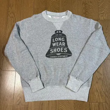 Cushman 그레이 프린트 스웻셔츠 L