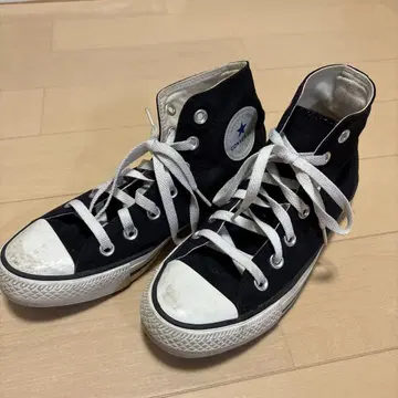 컨버스 블랙 하이컷 스니커즈 24.5cm