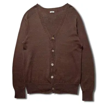 PHIGVEL C/L CARDIGAN 1 브라운 브라운 코튼 린넨