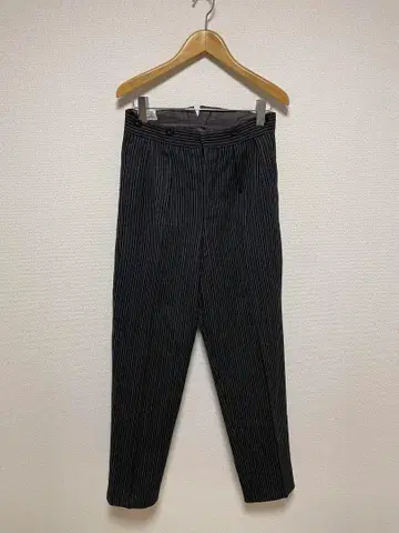 30s 유로 빈티지 바늘 자국 신치 벨트 스트라이프 팬츠 레어