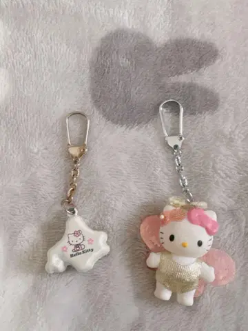 키티 홋카이도 한정 천사 키링