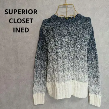SUPERIOR CLOSET INED 그라데이션 케이블 니트