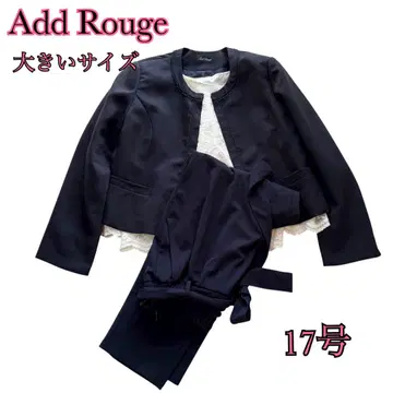 Add Rouge 팬츠 셋업 네이비 빅 사이즈 3L 4L