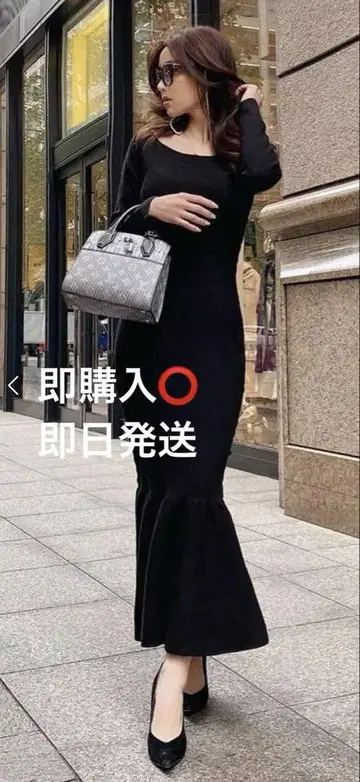 EIMY ISTOIRE 심플 머메이드 니트 원피스