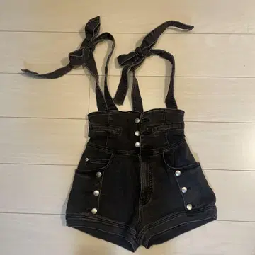 andmarry Ribbon denim allinone
