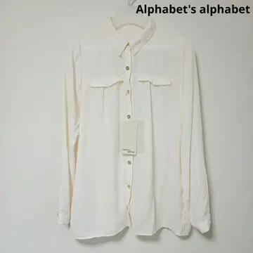 Alphabet의 alphabet 긴팔 시어 블라우스