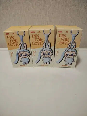 LABUBU PIN FOR LOVE A-M 미개봉 3개 세트 라브브