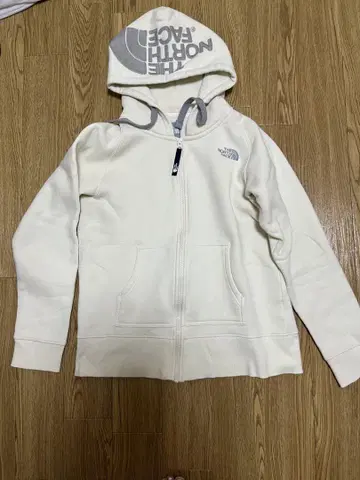 THE NORTH FACE 화이트 풀 집업 후드티