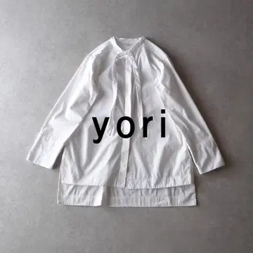 새상품급 Yori 요리 화이트 보타이 블라우스 화이트 흰색 D310