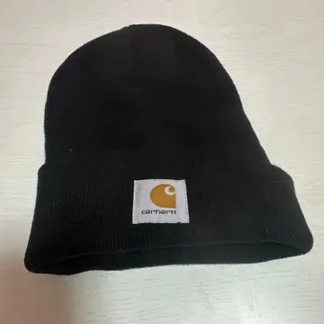 Carhartt 블랙 니트 모자
