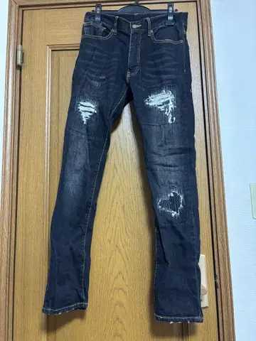 LEFLAH 데미지 데님 팬츠 L 사이즈