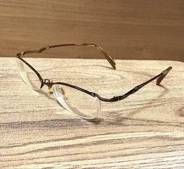 브라운 메탈 프레임 안경 52-18-135