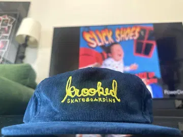 USA KROOKED skateboards 코듀로이 캡 파랑
