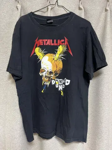 METALLICA 스컬 디자인 T셔츠