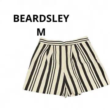 BEARDSLEY 비어즐리 숏팬츠 사이즈 1 스트라이프 지퍼 화이트 블랙