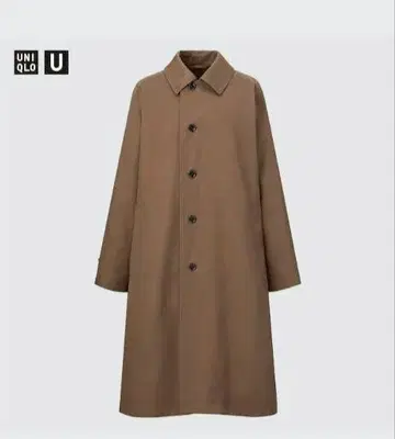 유니클로 U 스텐카라 코트 브라운 사이즈 S