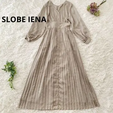 SLOBE IENA 슬로브 이에나 플리츠 롱 원피스 긴팔