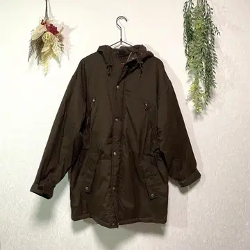 DREAM FIELDS 후드 부착 패딩 자켓 브라운 M 사이즈