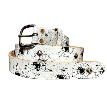 LittleWillow 스터드 벨트 화이트 가격 인하 가능