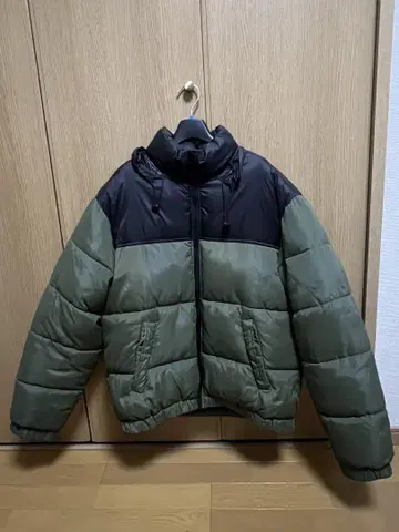 다운 자켓 올리브 그린