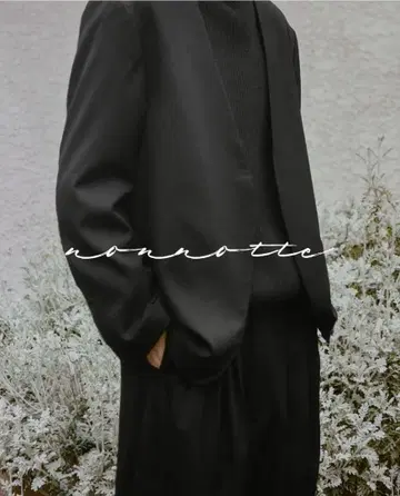 nonnotte 노카라 자켓 블랙