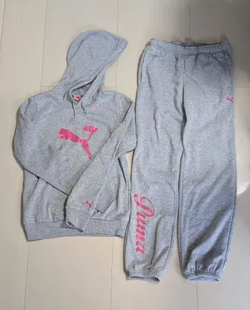 푸마 맨투맨 셋업 속기모 L