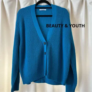 BEAUTY & YOUTH 파랑 가디건